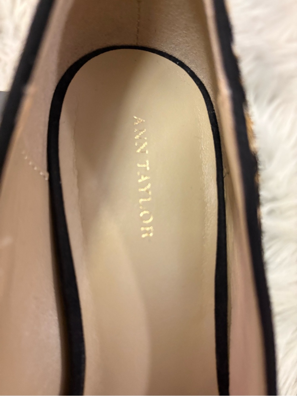 Ann Taylor Leopard-Print Mary Jane Pumps - Black, Brown, Cream - Picture 3 of 4